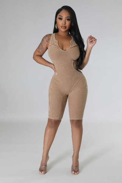Tan Jumpsuit